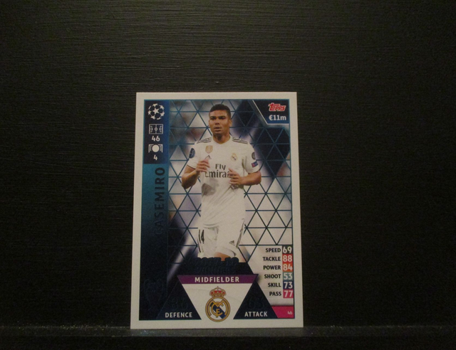 CASEMIRO - UEFA Champions League Match Attax 2018/19 Original Trading Card #46