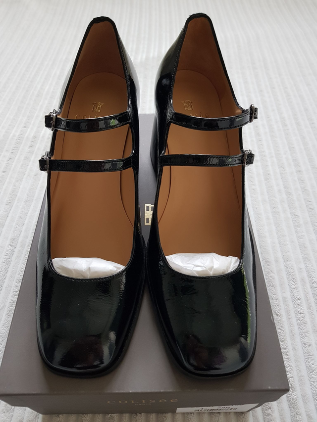 Chaussures vernies à talon Colisée Paris Babies Salma noires