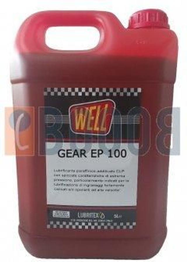 WELL	GEAR EP 100		FLACONE DA 5/LT lubrificazione di tutti i tipi di ingranaggi in 
carter chiuso, lubrificazione ingranaggi, viti, cuscinetti, ldonei per i sistemi di lubrificazione a nebbia
