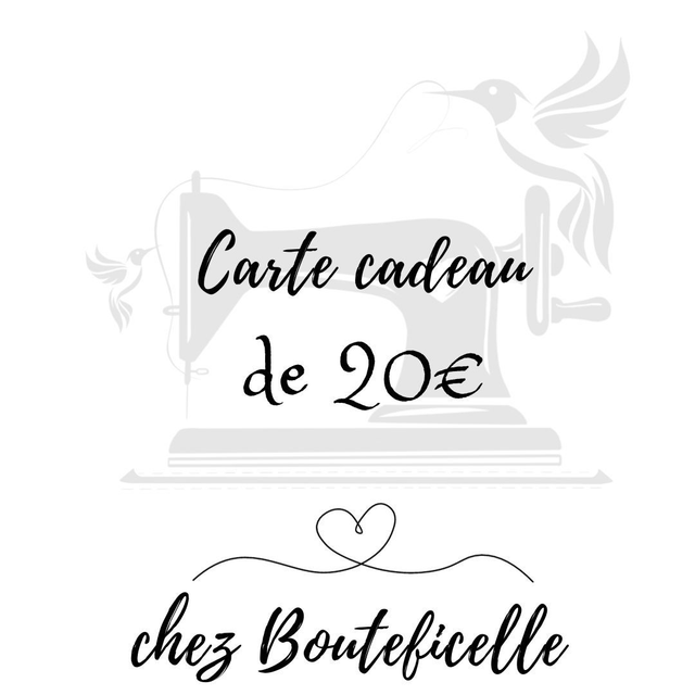 Carte cadeau de 20€