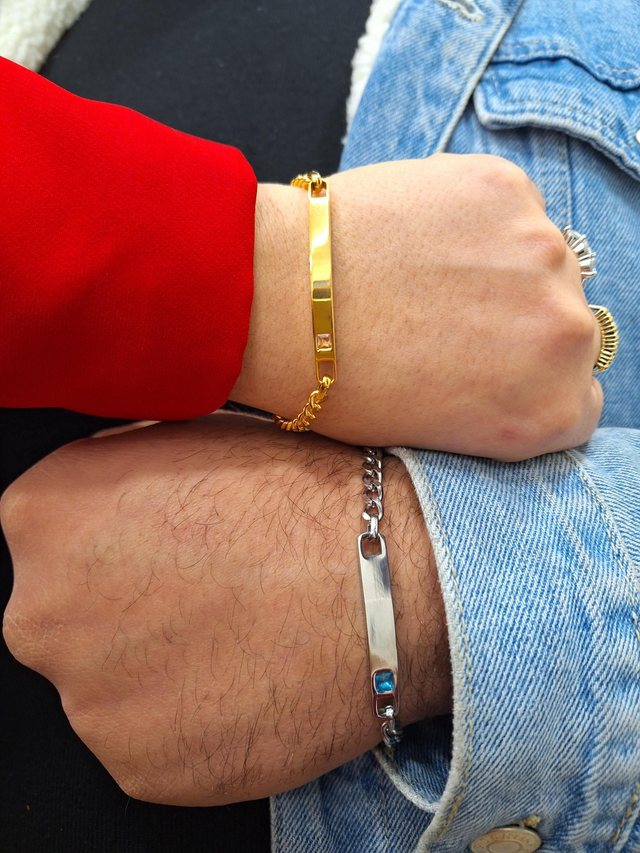 Targhetta Personalizzabile Per Coppie - Acciaio Inossidabile 