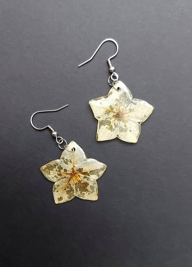 Boucles d'oreille faux jasmin