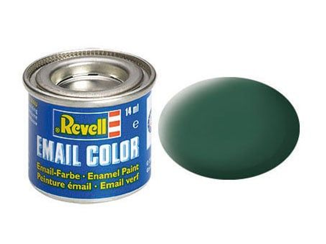 peinture email vert foncé mat revell 32139