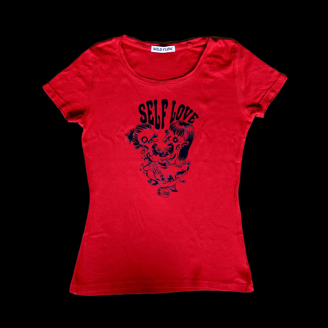 T-Shirt rouge Self Love