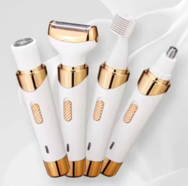 Luxe 4 in 1 scheerapparaat voor dames (goud wit)