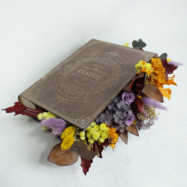 0SC601 LIBRO FLOR PRESERVADA. MEDIANO 33cm