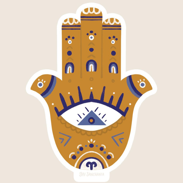 Hand of fatima sticker