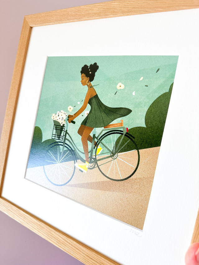 Affiche À bicyclette