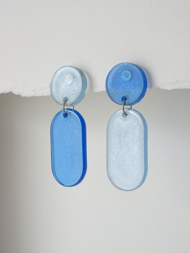 Pastille : Bleu clair &amp; bleu foncé