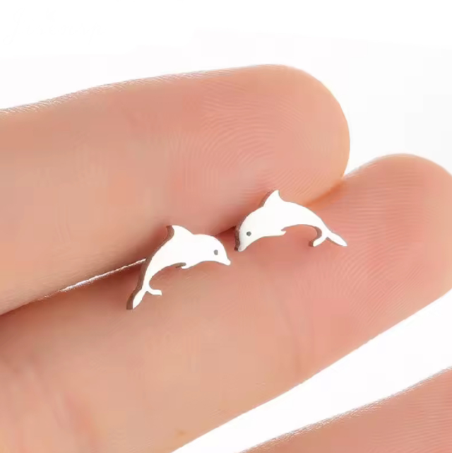 Dolphin Stud Earrings