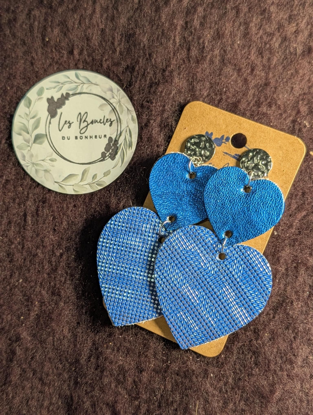 Boucles d'oreilles Marie Laure bleu ml040