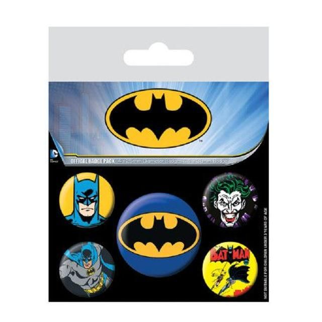 Batman 5 pack of Badges 