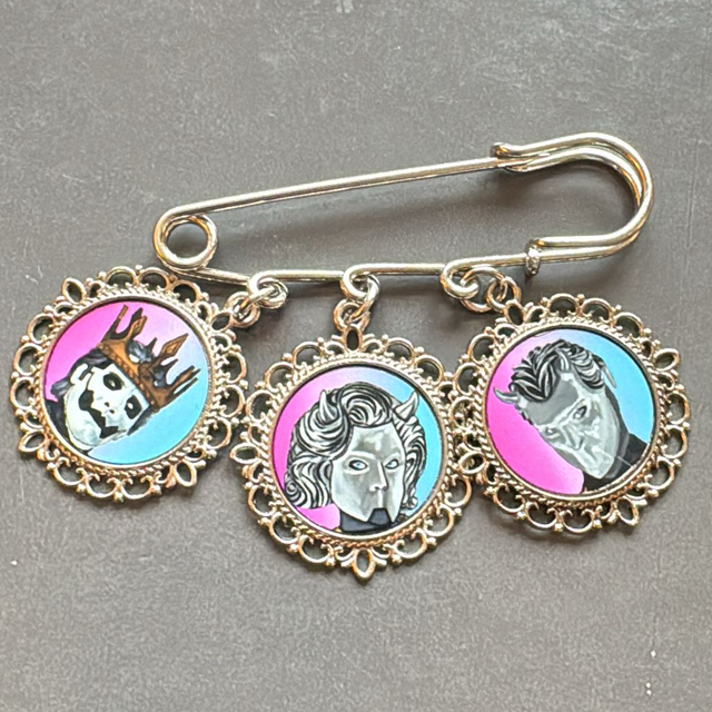 3 Disc Brooch