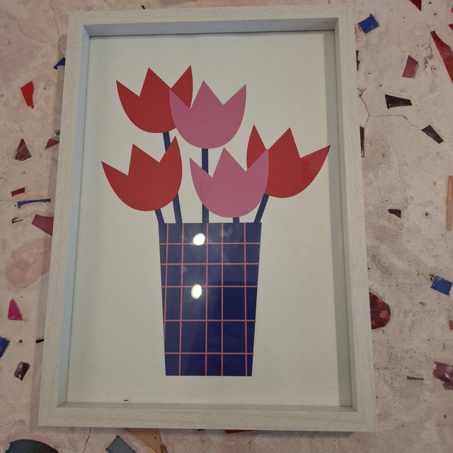 Lale-37 cadre petit tulipes 