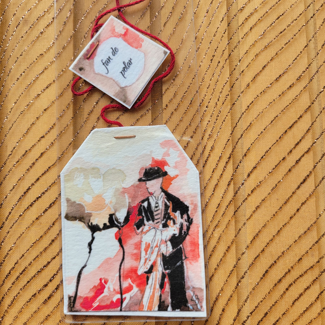 Ensemble de marque-pages "sachets de thé"