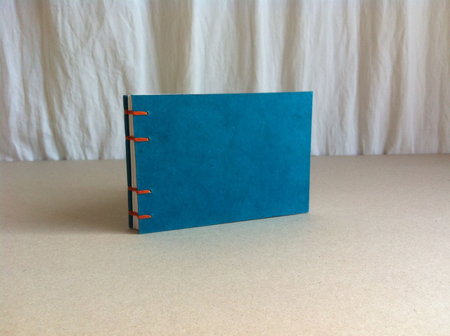 Agenda à remplir - Format paysage - Bleu