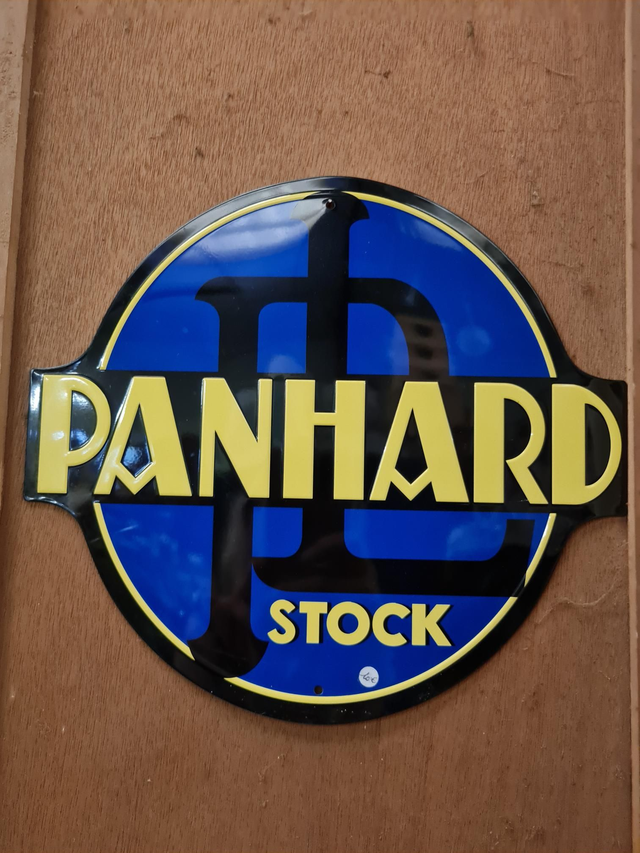 Plaque metallique publicitaire ( 25.5cm)