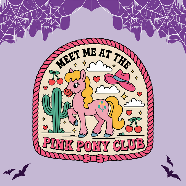 Pink Pony Club | Keyring, Pin or Phone Grip | 203