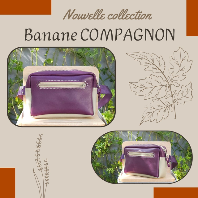 Sacoche Banane Compagnon - Violet 