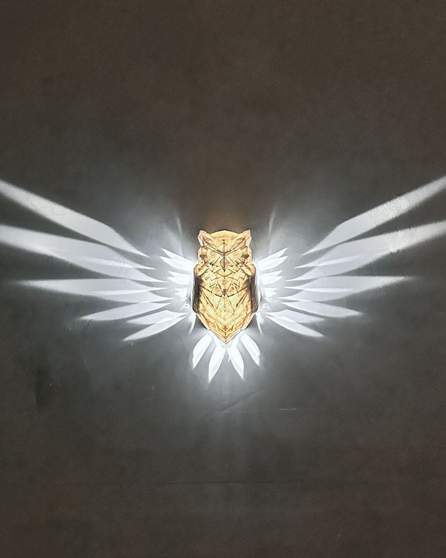 3D Druck: Night Owl Wall Light - Eulenlampe