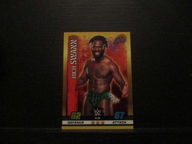 Rich Swann - W 205 Live Slam Attax 10th Edition Original Trading Card #239