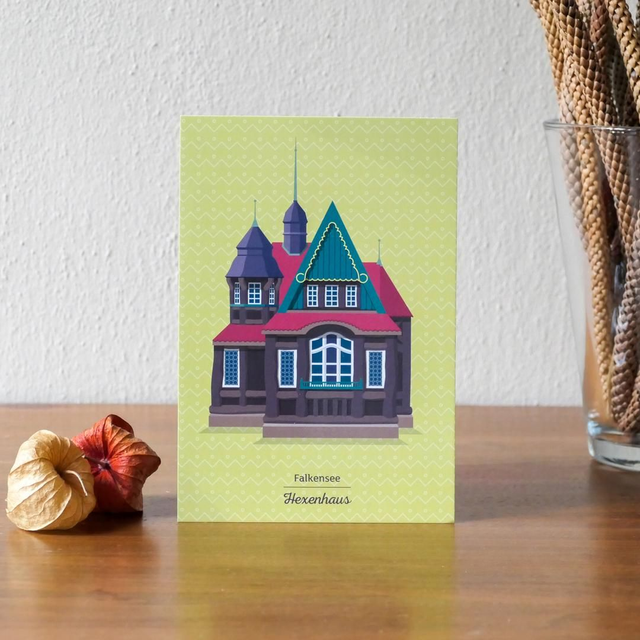 Postkarte &quot;Hexenhaus, Falkensee&quot;