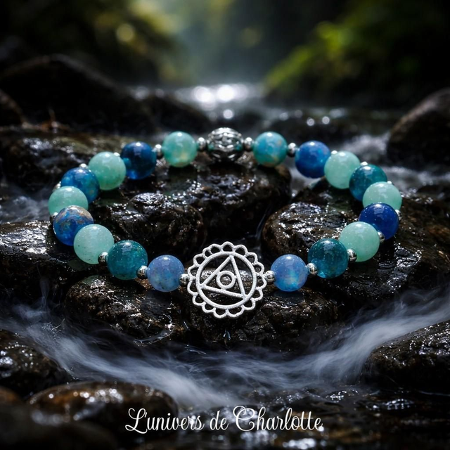 Bracelet 5 "Vishuddha" - Chakra de le gorge - CH05