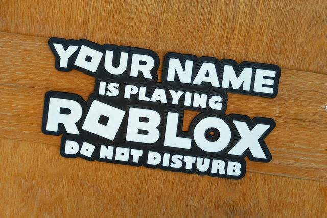 Roblox Do not Disturb Bedroom Door sign