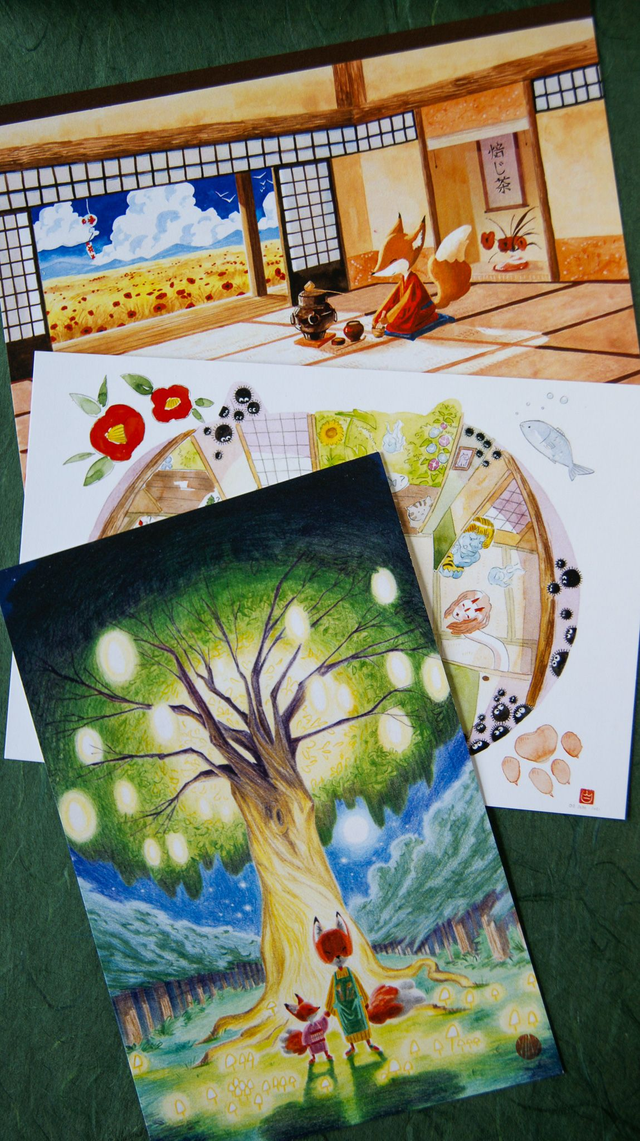 Lot de 3 cartes postales