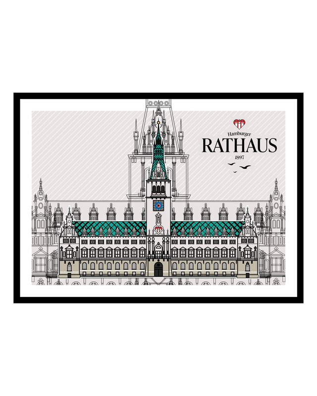 Hamburger Rathaus 050325 - Hony | Kunstdruck