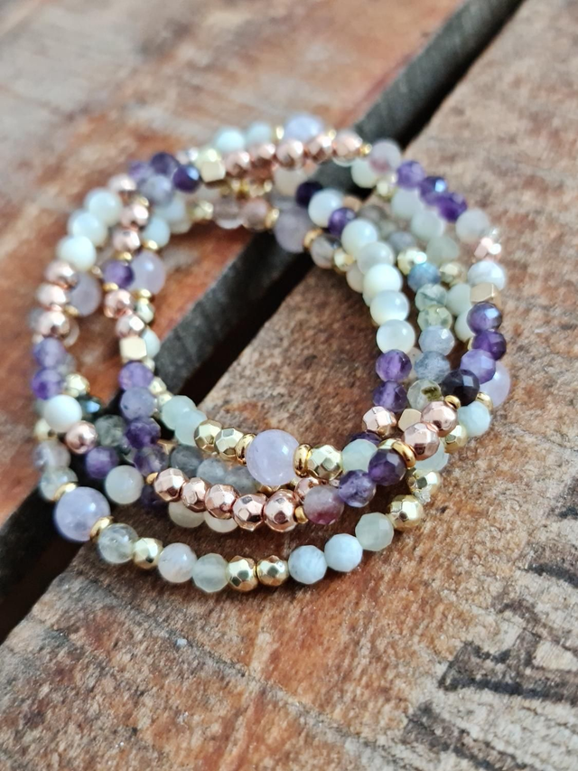 Lot bracelets fins harmonie