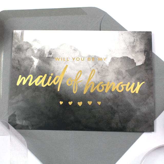 Will You Be My Maid of Honour Proposal Postcard