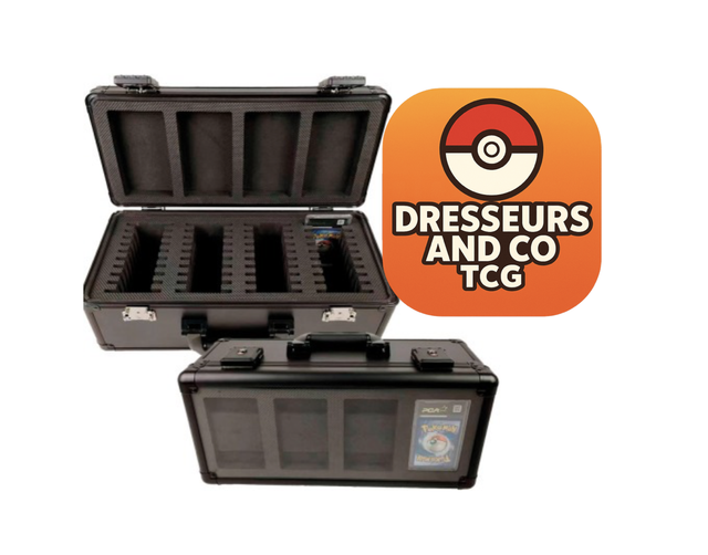 Précommande lot de 2 Phoenix Shield - Valise de Rangement - - Valise NOIRE - largeur 46cm - pour 40+4 Cartes gradées SFG est PCA  (1)