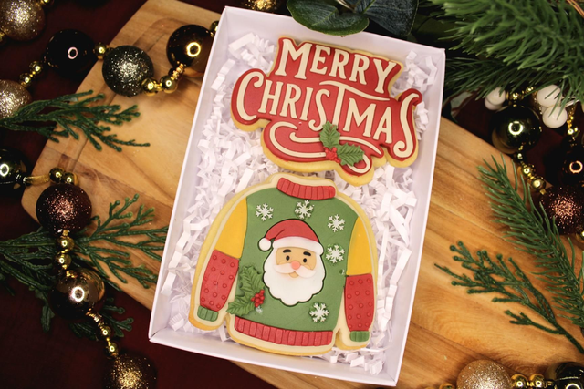 Christmas Jumper Duo Luxury Biscuits Gift