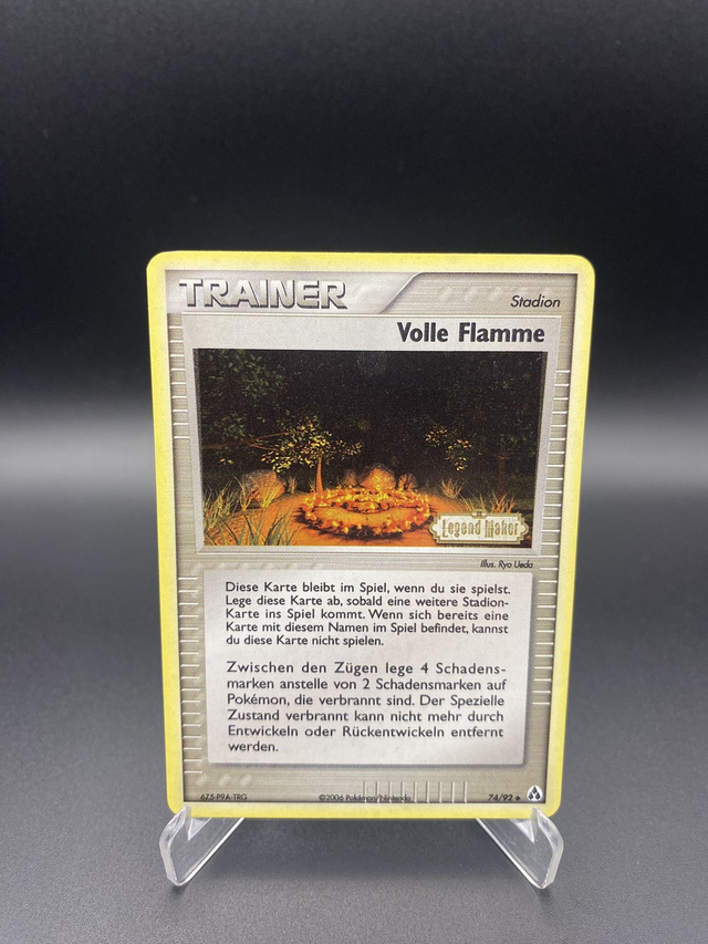 Volle Flamme (74/92) EX Legend Maker - Excellent - DE - Reverse Holo mit Stamp