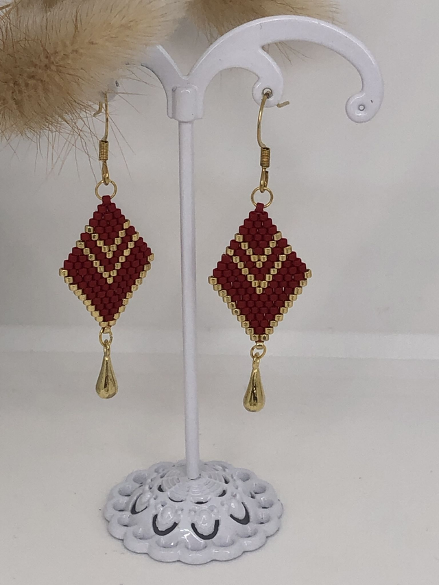 Boucles d'oreilles MILLY (bicolore)