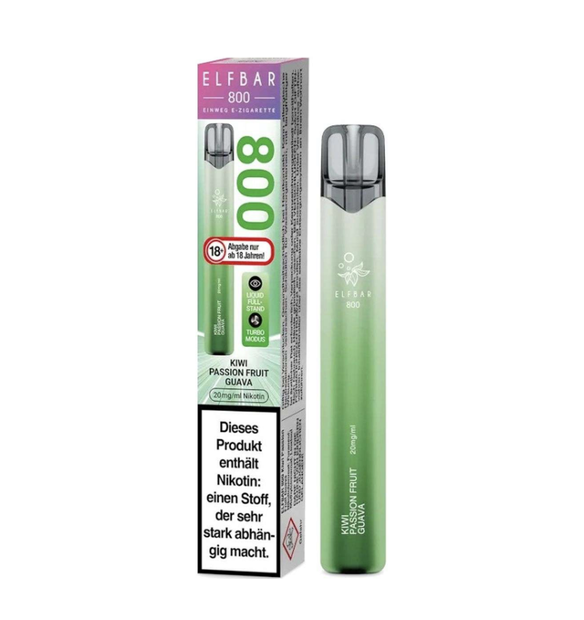 113 | Elfbar 800 Einweg E-Zigarette Kiwi Passion Fruit Guava 20mg Nikotin/ml
