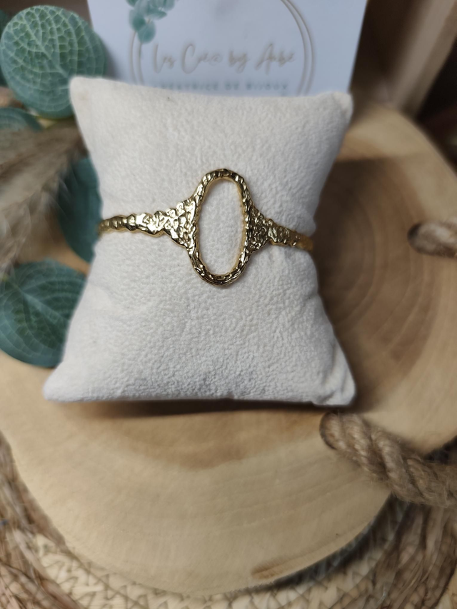 BRACELET MANCHETTE ACIER INOXY GOLD 0000899