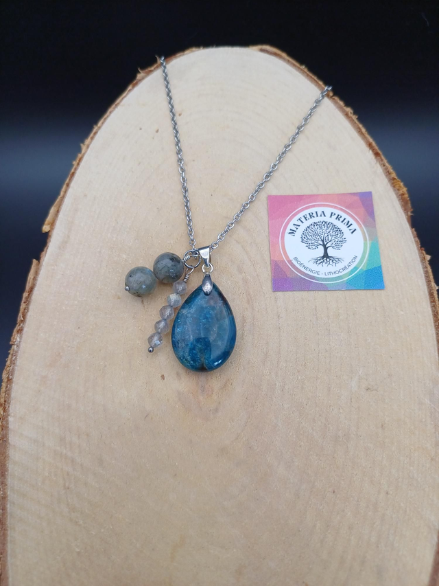 Collier Apatite / labradorite