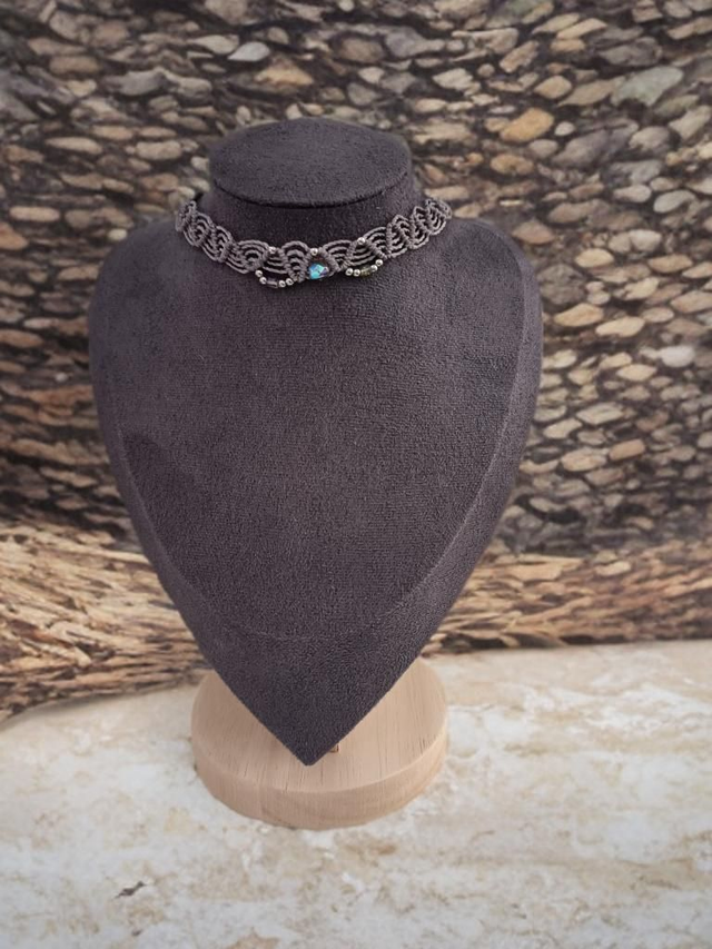 Collier ras du cou&quot;Lueur tissée&quot;