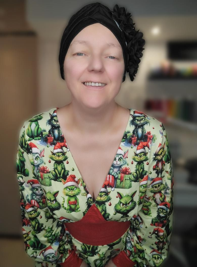 Robe Green Cat Christmas T44/46