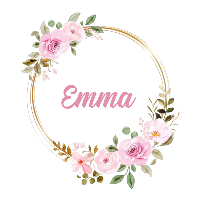 Lot de stickers papier &quot;Emma&quot; - Personnalisable