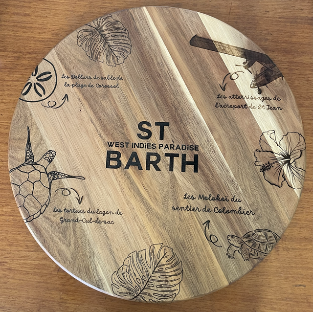 Plateau tournant en bois