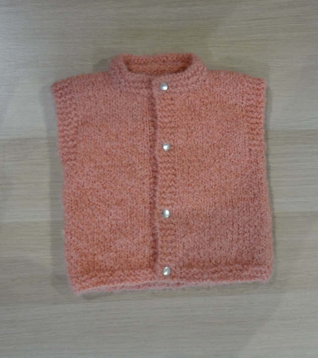 Veste sans manches 12 mois au tricot