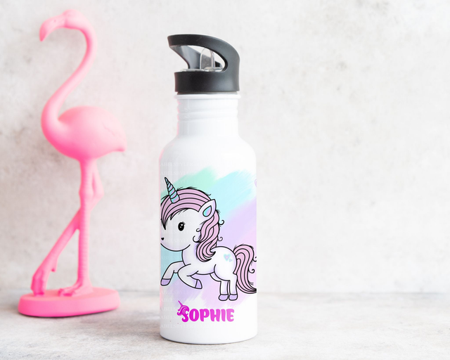 Personalised Unicorn Water Bottle