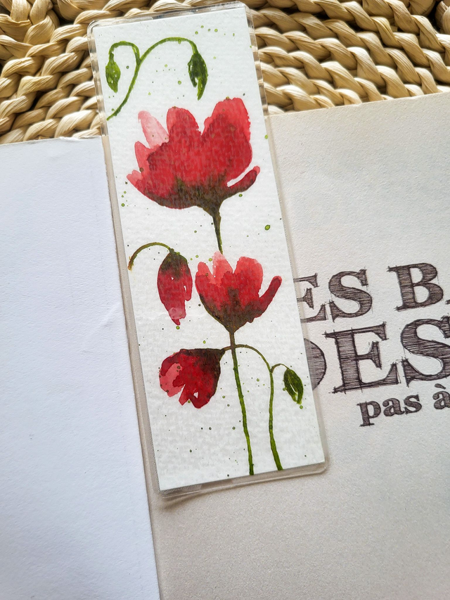 Le marque-page coquelicot 