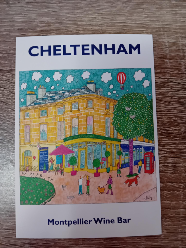 015 - Winebar postcard - Sallydoolally 