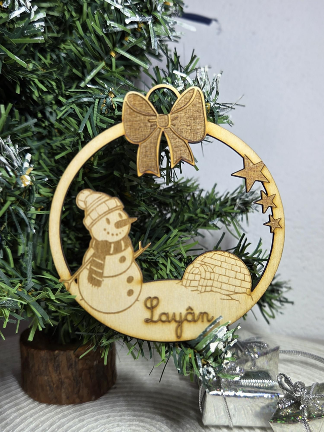 Boule de Noël "bonhomme de neige "