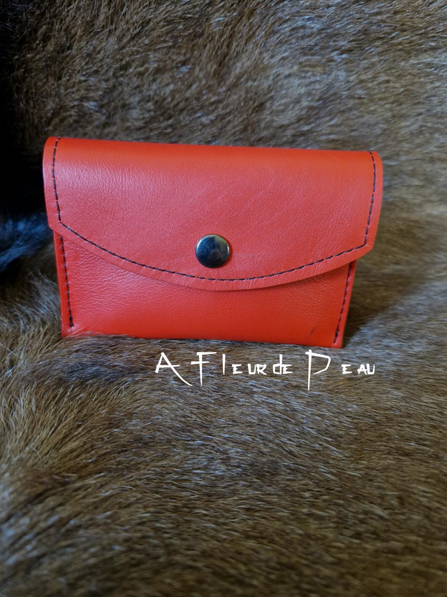 Porte monnaie cuir 3 compartiments