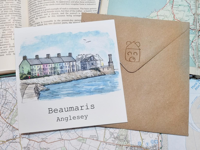 Beaumaris Colourful Houses card